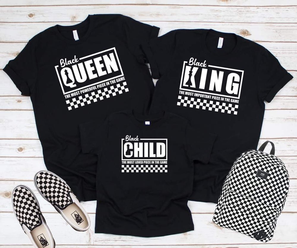 BLACK KING, QUEEN, CHILD